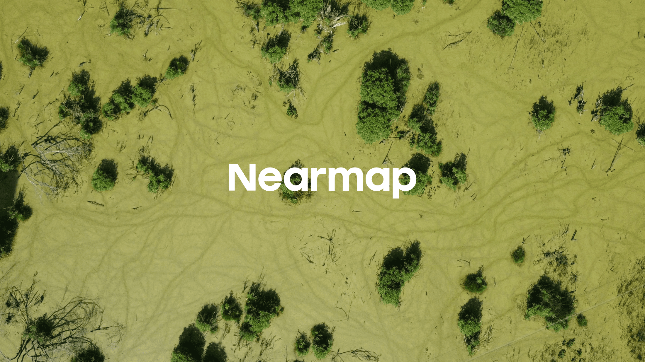 Aerial Nearmap imagery overlaid with the Nearmap wordmark